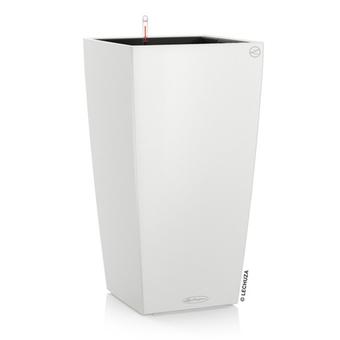 Кашпо Lechuza "Color Cubico Complete white" (пластик), 40x40xH75 см Белый с доставкой по Астане