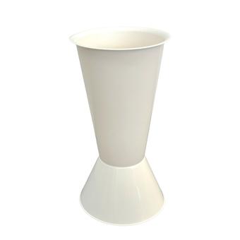 Вазон "Simple" (пластик), D20,5xH40,5 см, разборный Белый с доставкой по Астане