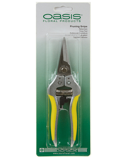 Ножницы садовые "Aluminum Pruning Snips" (нержавеющая сталь), 17,5 см, Oasis Желтый с доставкой по Астане