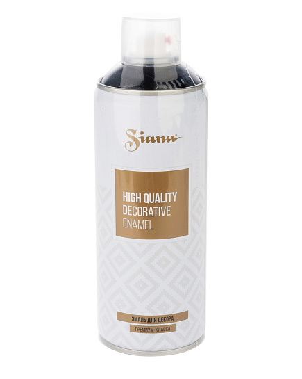 Краска-спрей металлик "Siana high quality", 0,52 л Антрацитовый блестящий с доставкой по Астане