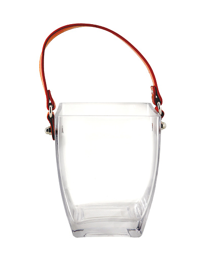 Ваза "Bucket" (стекло), 12х8хH15 см Прозрачный с доставкой по Астане