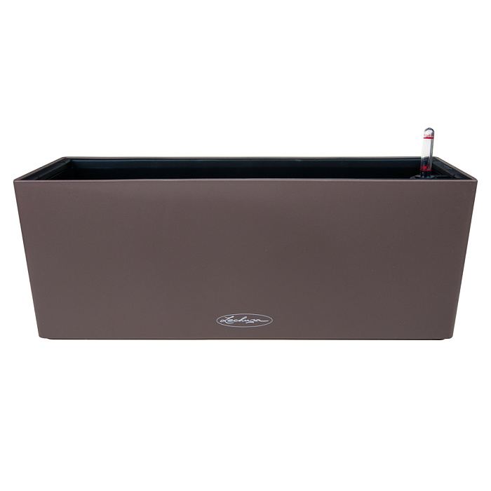 Кашпо Lechuza "Balconera Color Complete nutmeg" (пластик), 50x19xH19 см Мокка