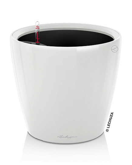Кашпо Lechuza "Color Classico Complete white" (пластик), D70xH64 см Белый с доставкой по Астане